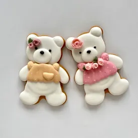 Пряник "Мишка в платье", 1 шт.